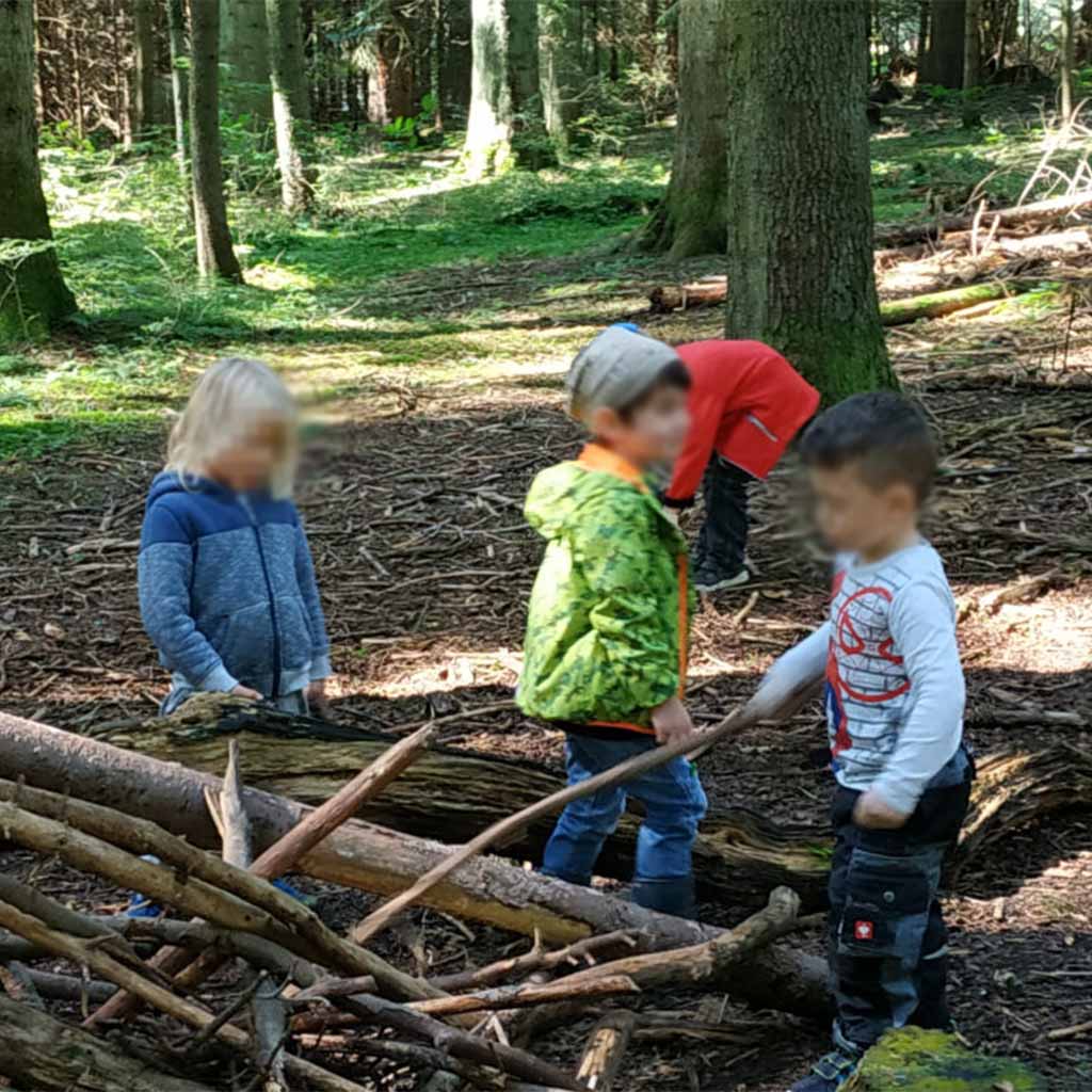 Spiele im Wald